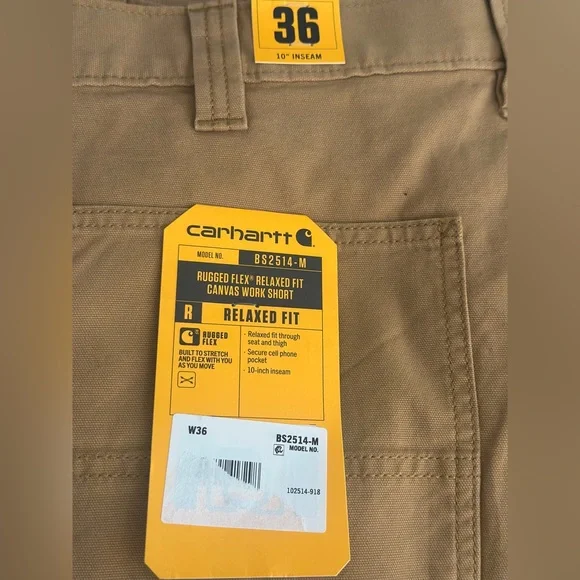 Carhartt Flex Relaxed Fit - Cancas Work Short - Picture 6 of 6